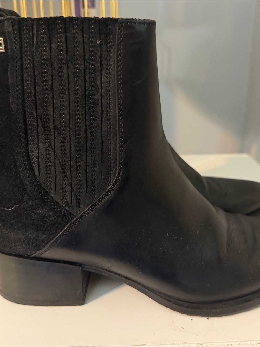 Tommy Hilfiger Black Chelsea Ankle Boots